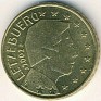 Euro - 50 Euro Cent - Luxembourg - 2002 - Latón - KM# 80 - Obv: Grand Duke's portrait Rev: Value and map - 0